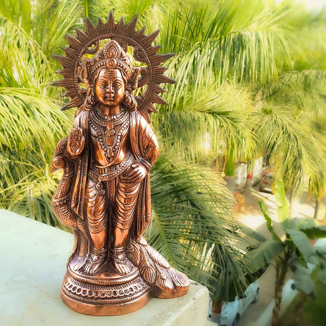 Lord Kartikeya Statue | Swami Bala Murugan Idol - For Pooja & Home Decor - 18 Inch - ApkaMart