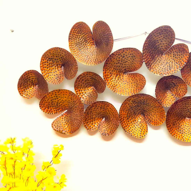Wall Art  for Living Room - LED Metallic Leaf Wall Art - 48 Inch - ApkaMart