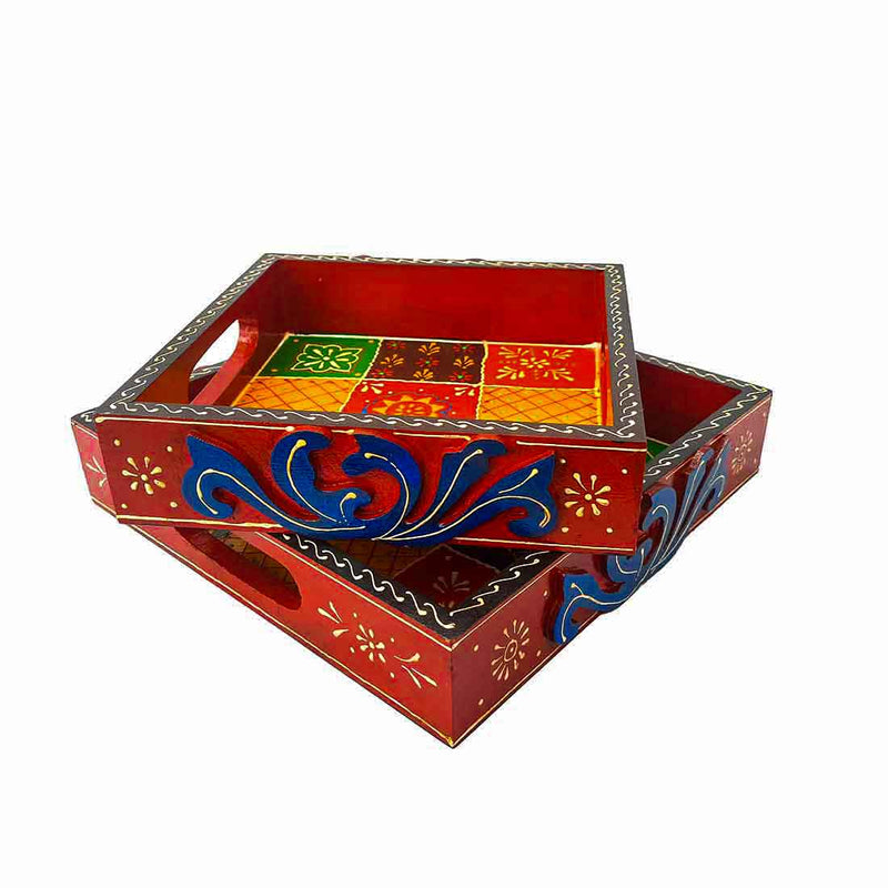 Wooden Tray Set of 2 - Apkamart