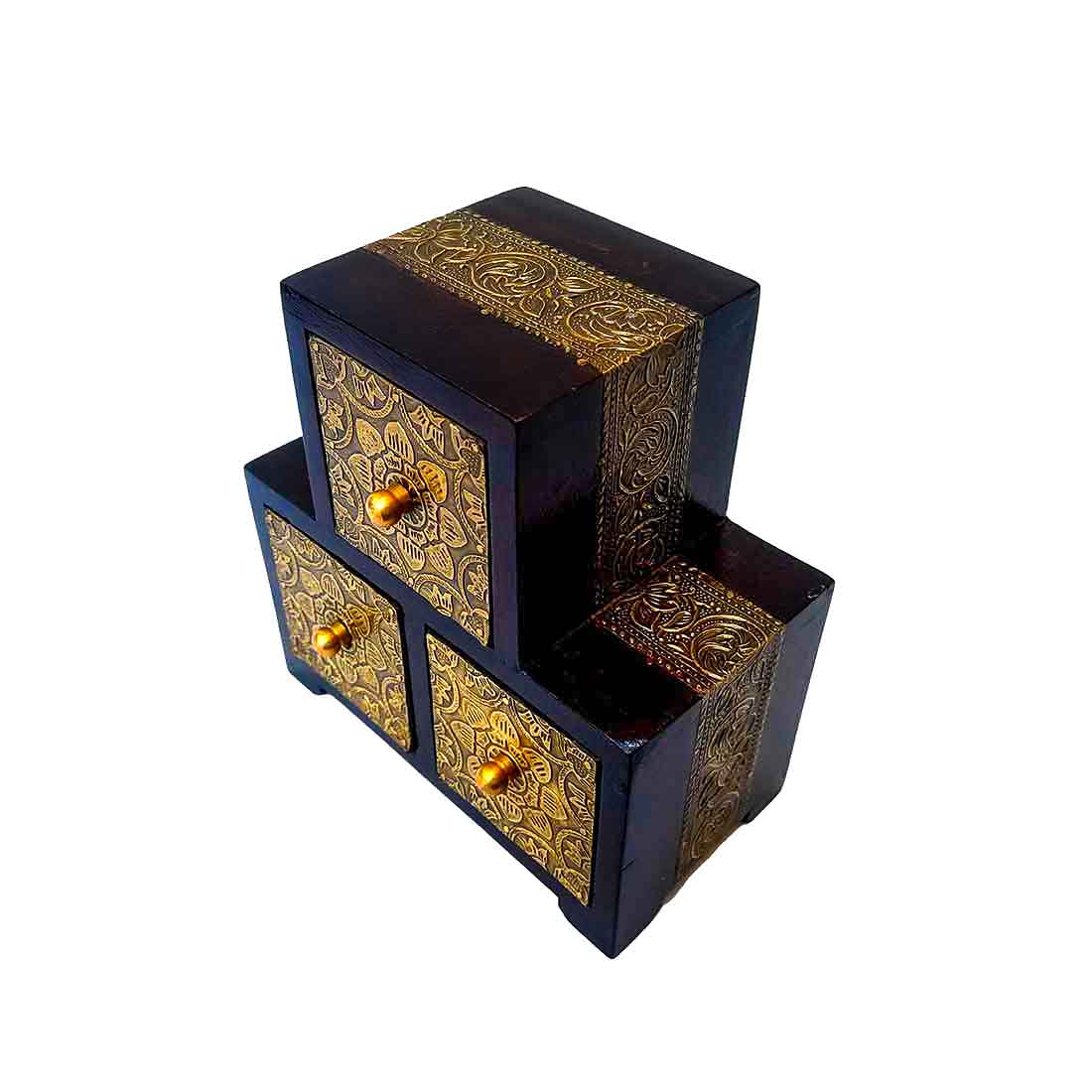 Small Jewelry Box | Accessory Box | 3 Drawer Box - ApkaMart