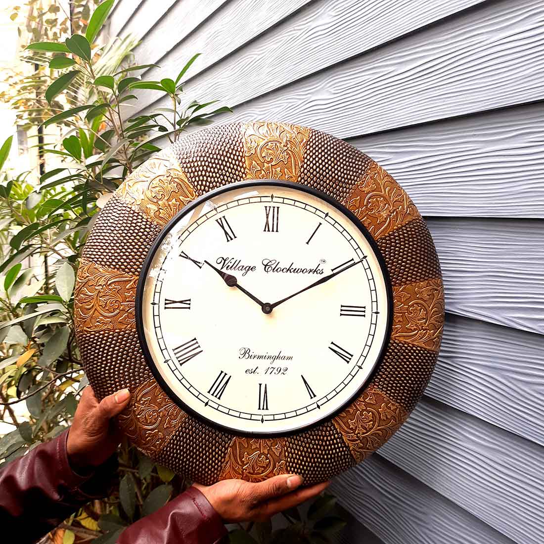 Vintage Wall Clock - For Wedding & Anniversary Gifts - 18 Inch - ApkaMart