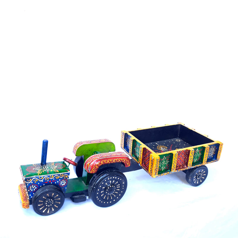 Tractor Trolley Showpiece | Antique Showpiece for Living Room - 22 Inch - ApkaMart