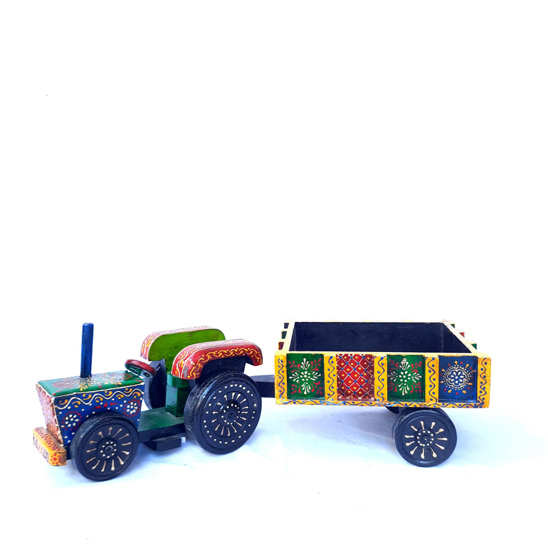 Tractor Trolley Showpiece | Antique Showpiece for Living Room - 22 Inch - ApkaMart