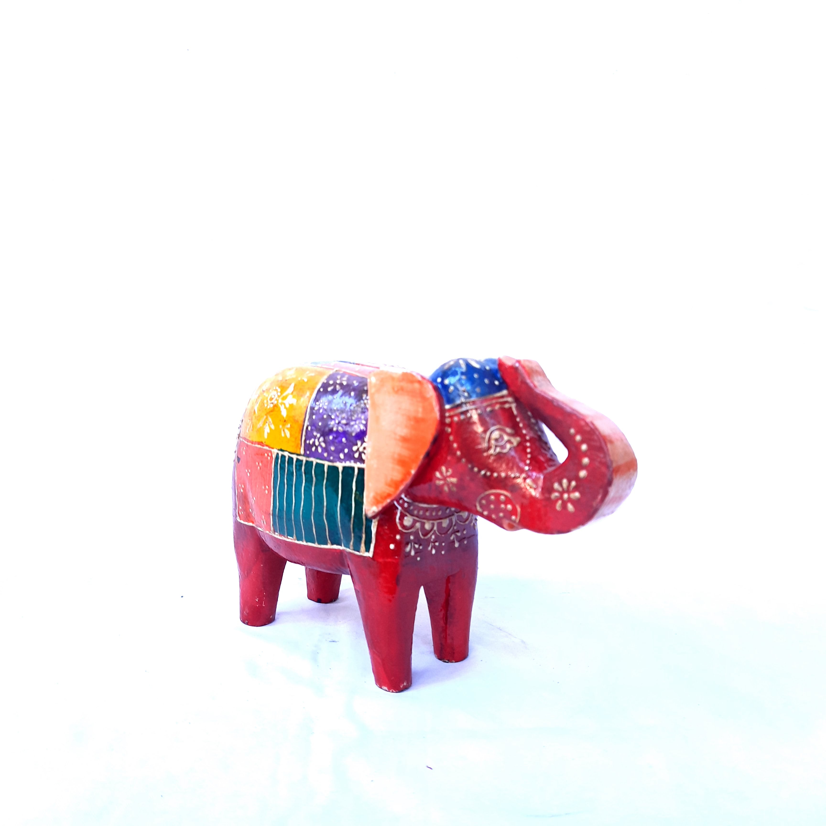 Elephant Gullak 9 inch Red - ApkaMart