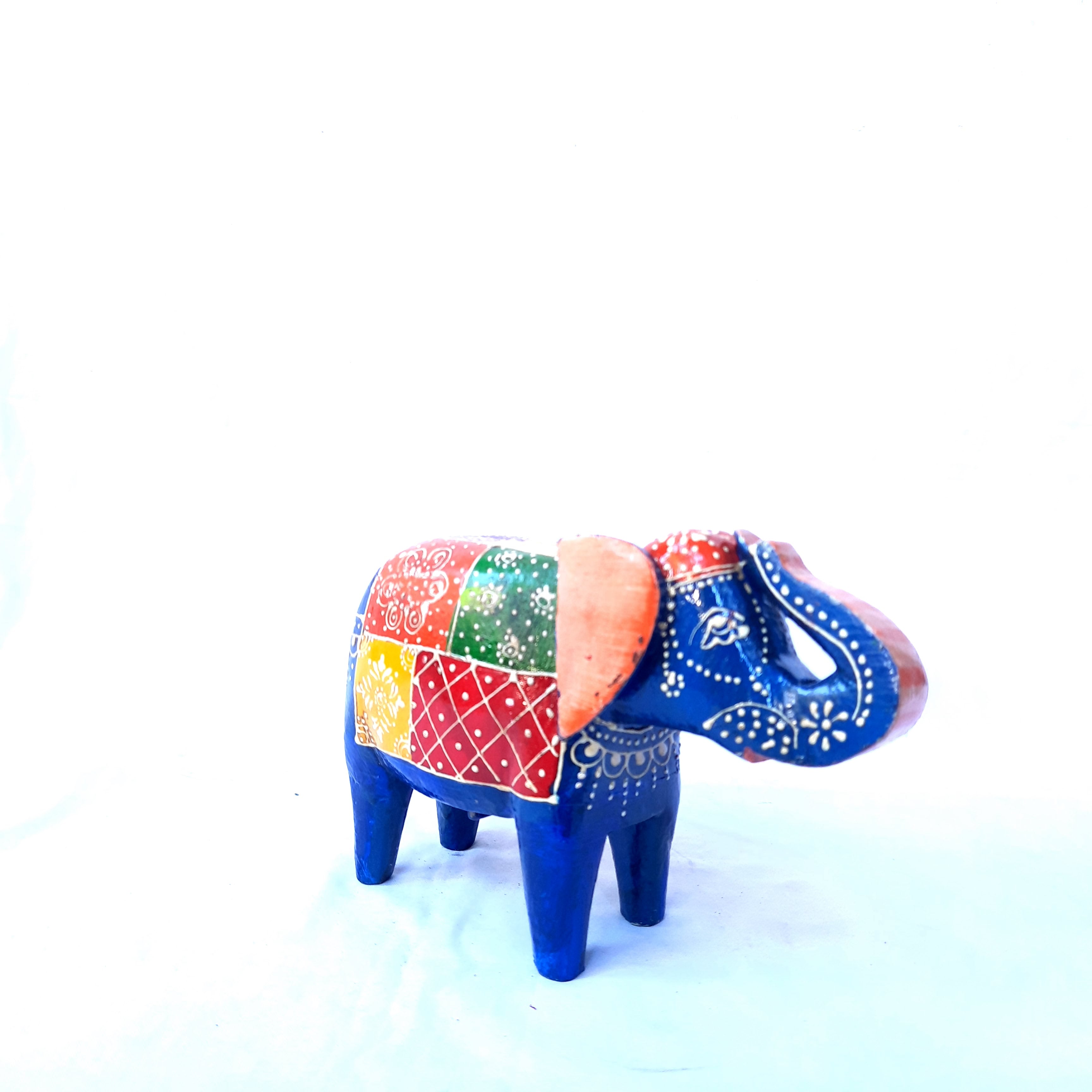 Elephant Gullak 9 inch Blue - ApkaMart