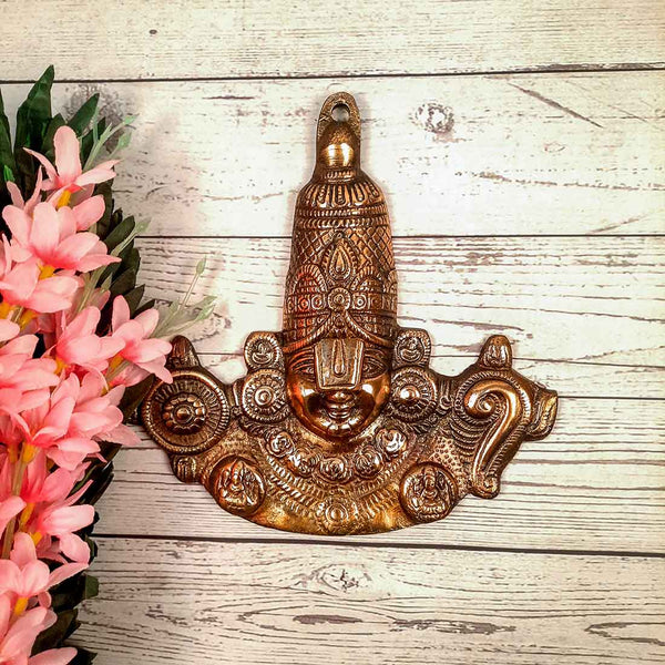 Tirupati Balaji | Lord Venkateshwara Wall Decor - For Puja & Home Decor - 9 Inch - ApkaMart