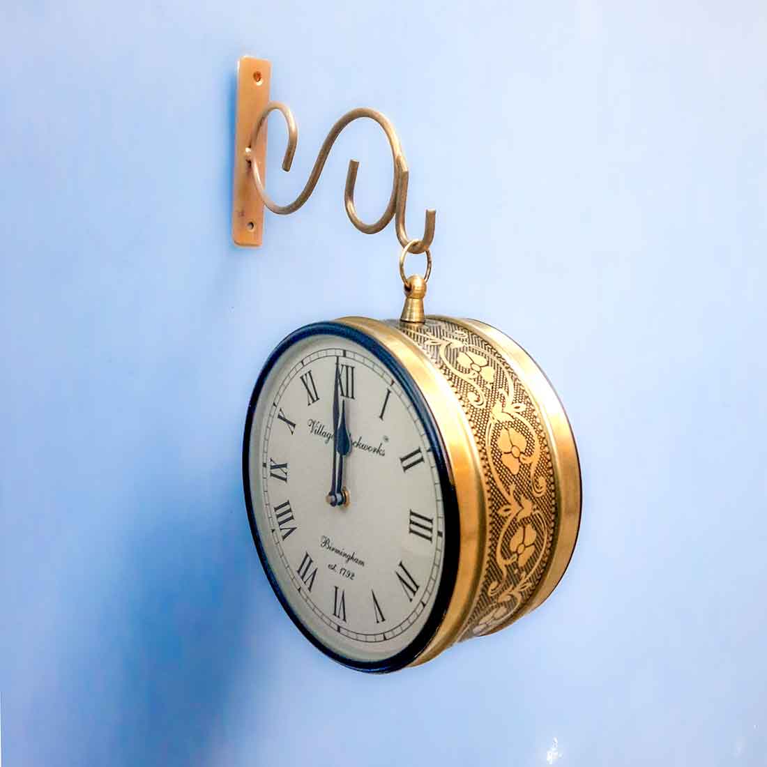 Designer Wooden Wall Clock at Rs 350 | Wood Clock in Jaipur | ID:  21332146533