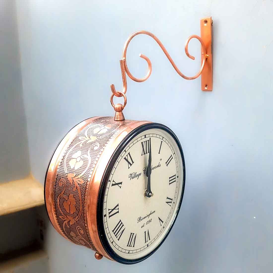 Vintage Clock | Railway Clock - 6 Inch - ApkaMart #Style_Design 1