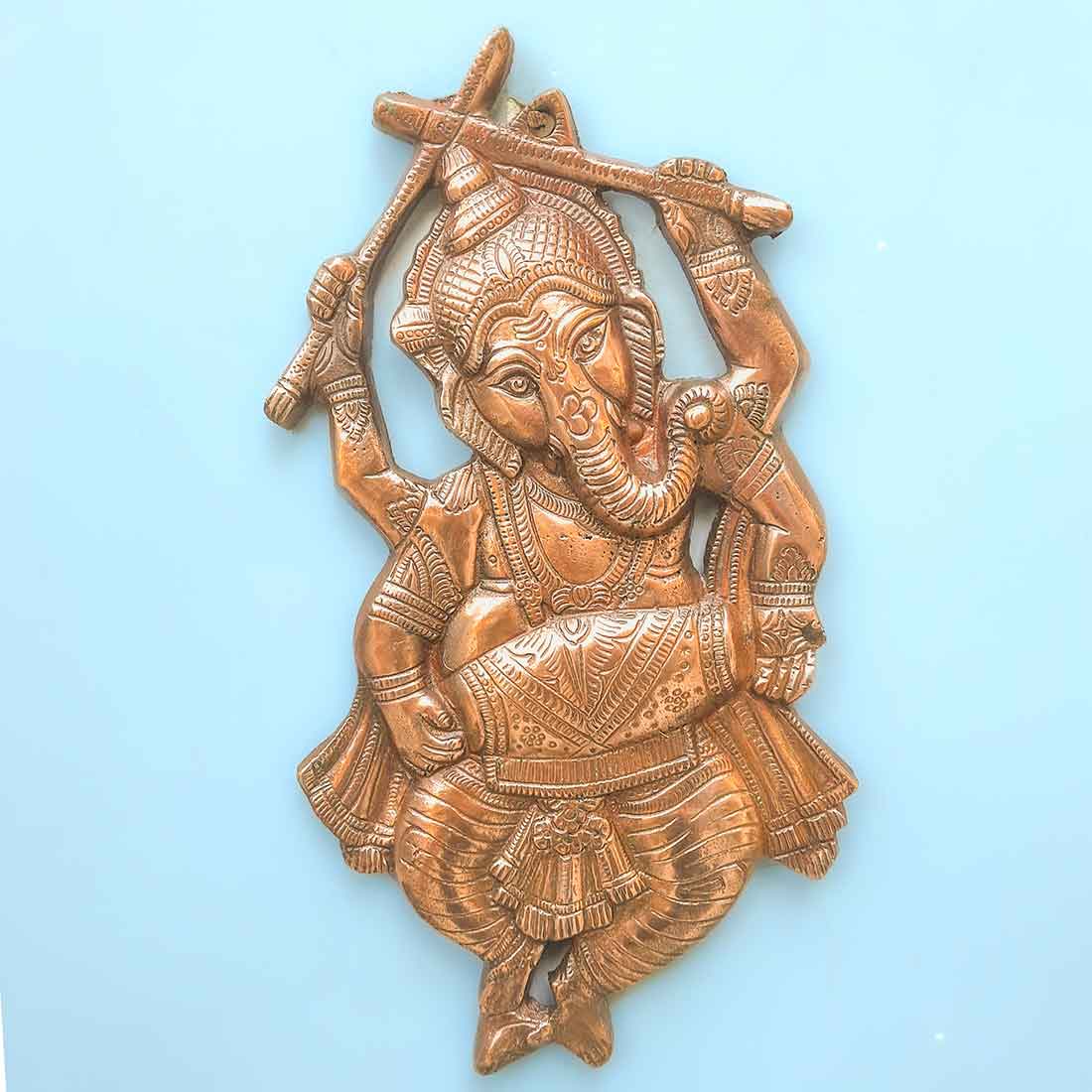 Dancing Ganesha Wall Hanging - For Living room & Home Decor - 14 Inch - ApkaMart