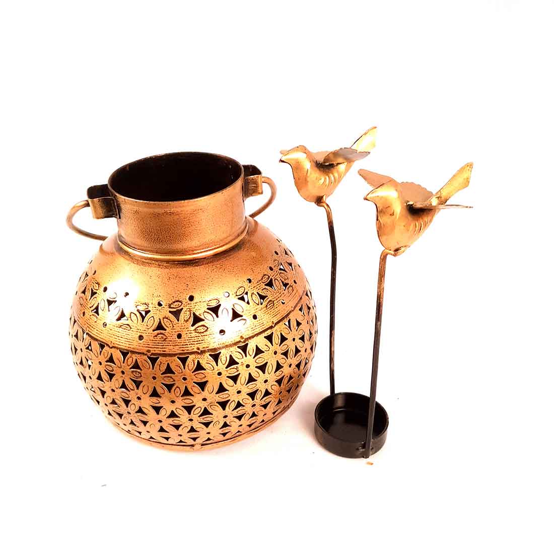 Decorative Tealight Candle Holder - Bird Design - 10 Inch - ApkaMart