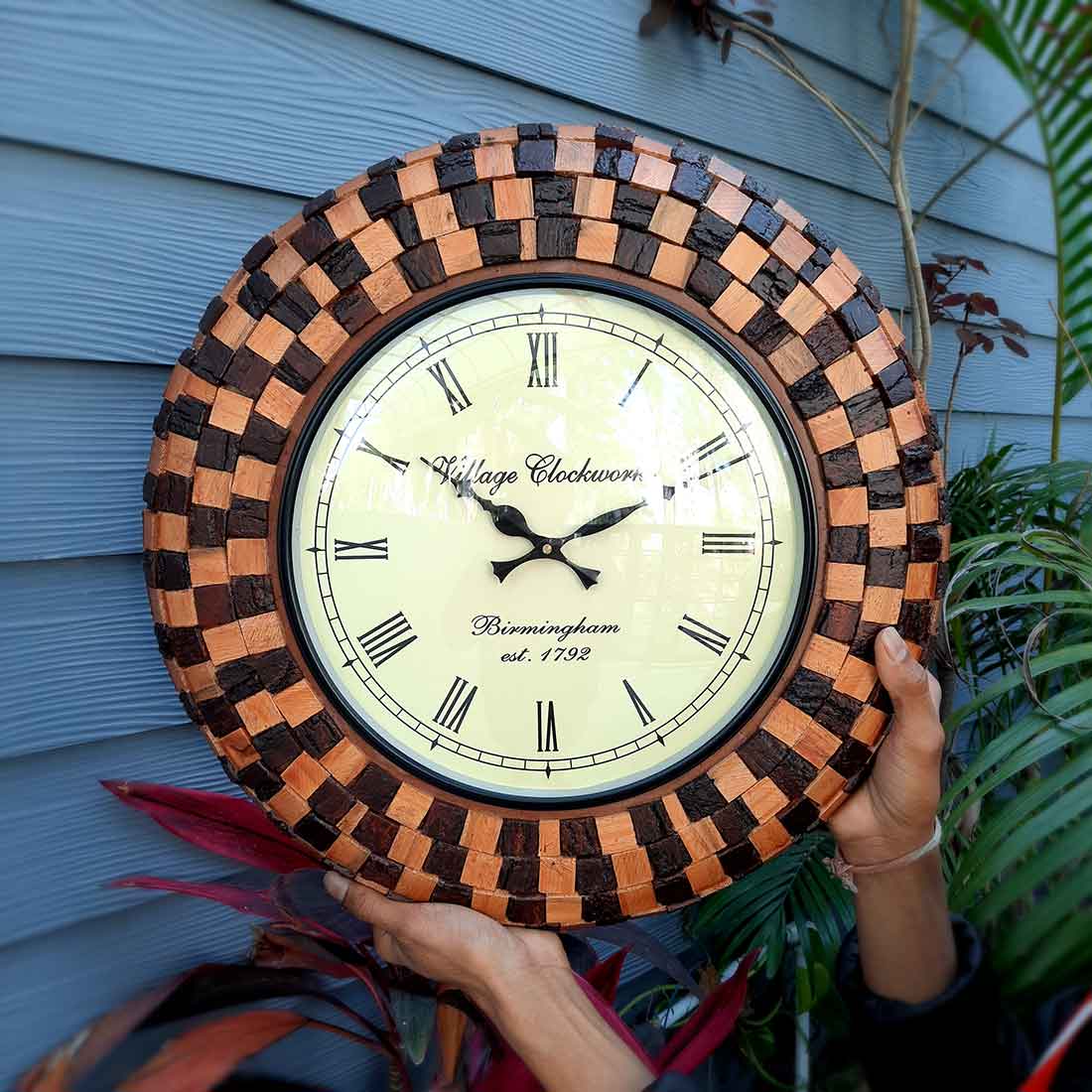 Buy Mandala 3 Wall Clock Bohemian Engraved Filled With Epoxy Resin Solid  Wood Wall Clock Wedding Gift Housewarming Gift Natural Wood Online in India  - Etsy