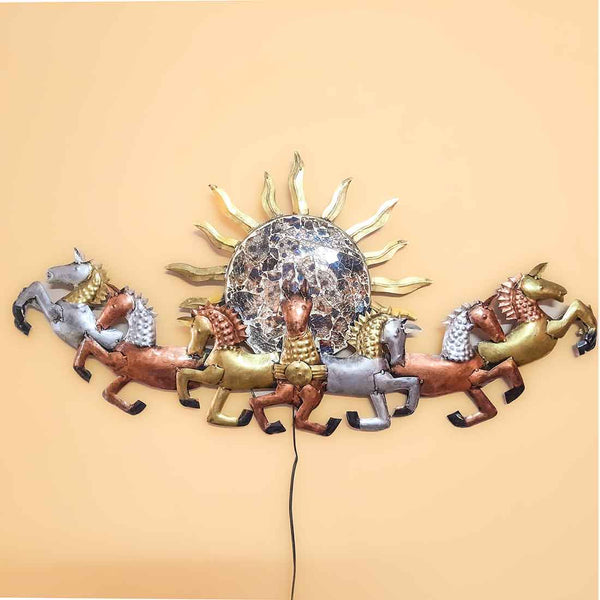 LED Wall Hanging  Decor -Wall Sculpture - For Living Room Interior Decoration - 36 Inch - ApkaMart