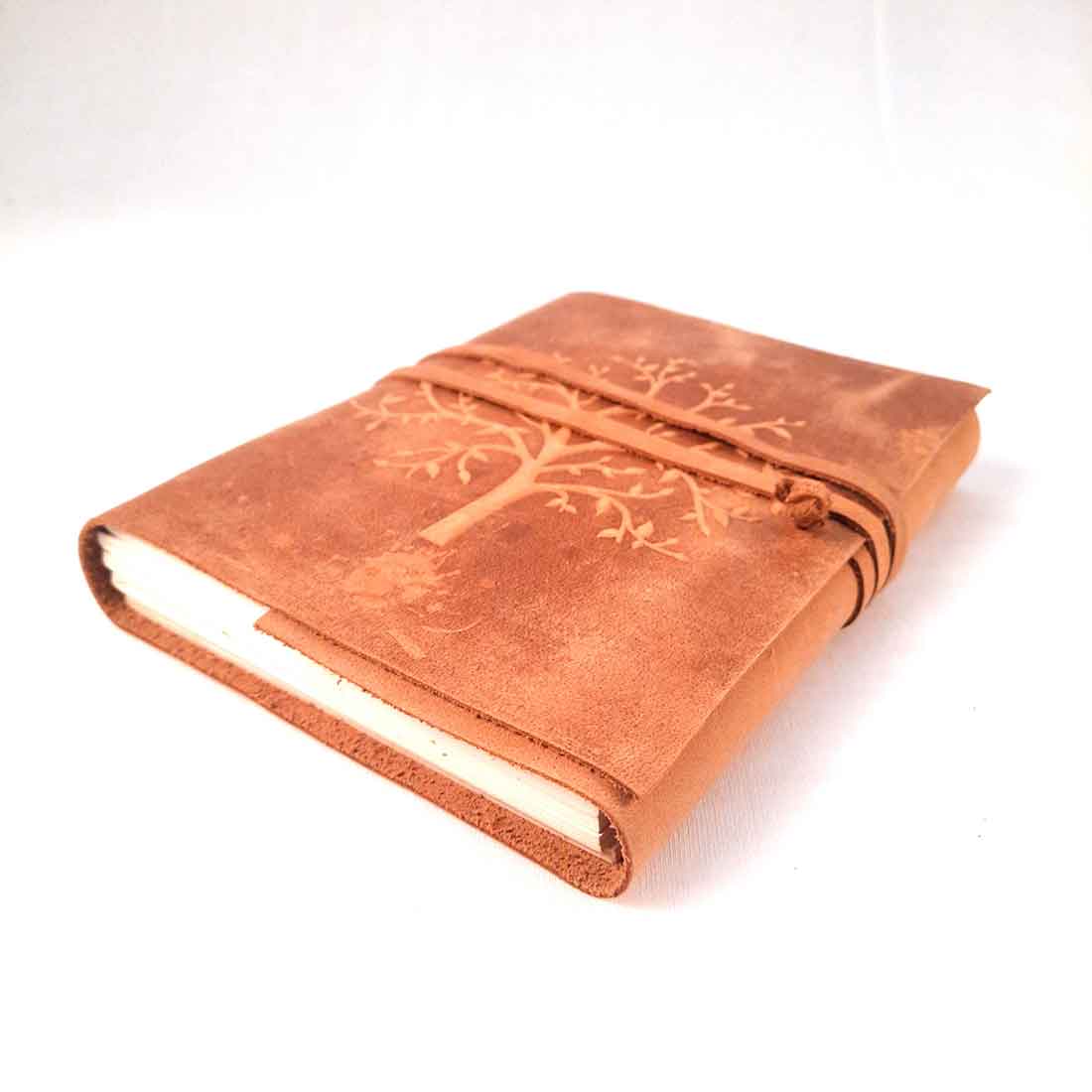 Leather Journal Notebook | Travel Diary - For Birthday & Anniversary Gift - 8 inch - ApkaMart