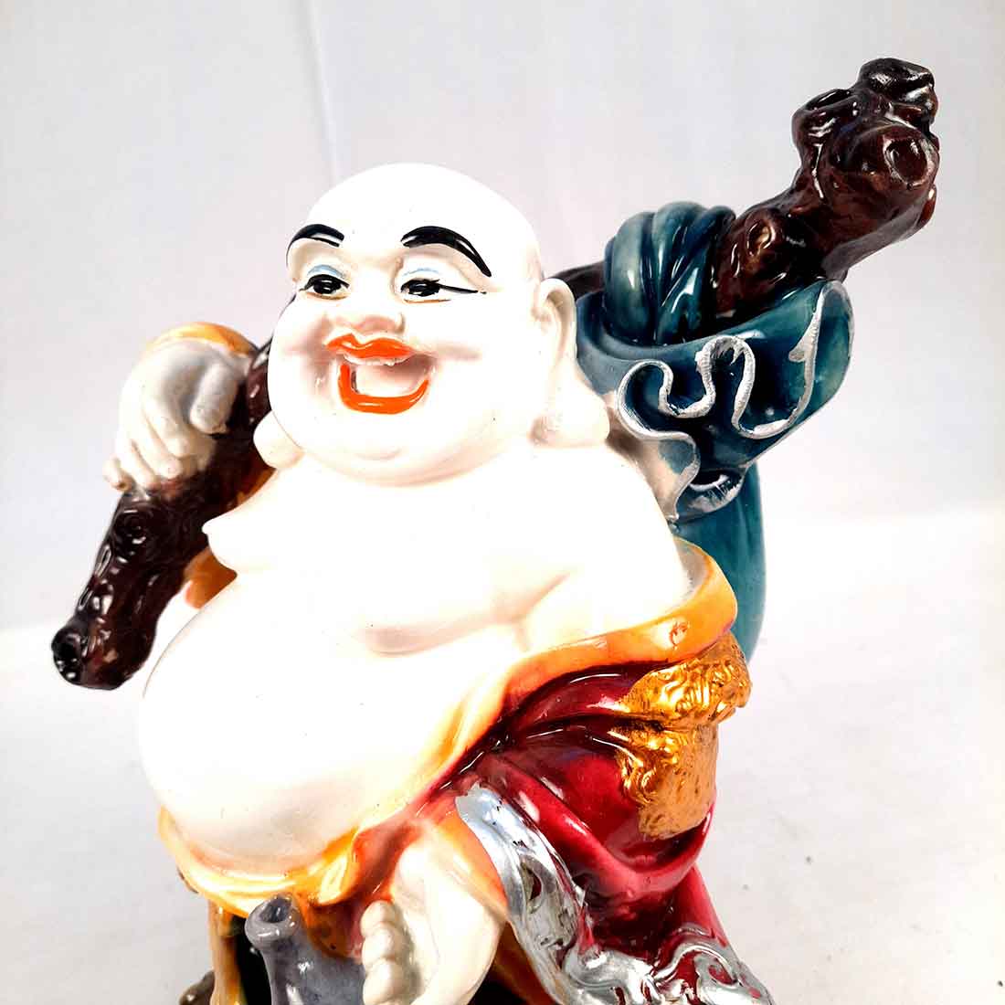 Laughing Buddha Statue - for for Money, Wealth, Good Luck, & Gift - 11 Inch - ApkaMart