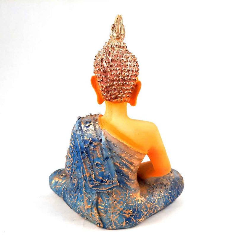 Sitting Buddha Statue - for Home & Spiritual Decor - 10 Inch - ApkaMart