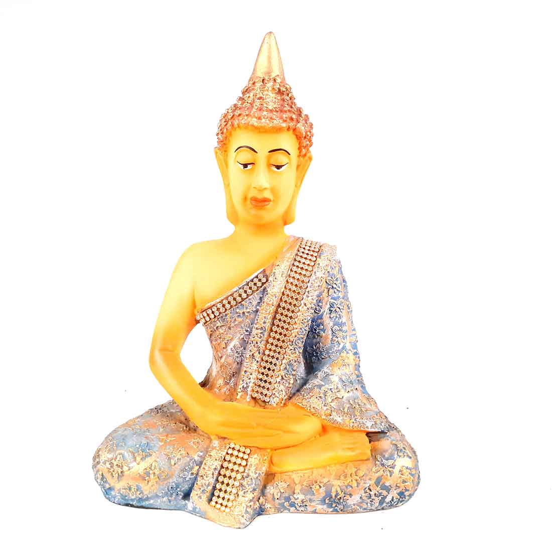 Sitting Buddha Statue - for Home Decor and Gifting - 11 Inch - ApkaMart