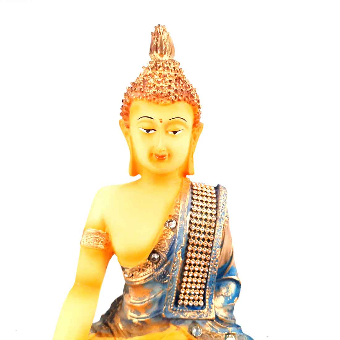 Meditating Buddha Statue - for Living Room & Office Decor - 10 Inch - ApkaMart