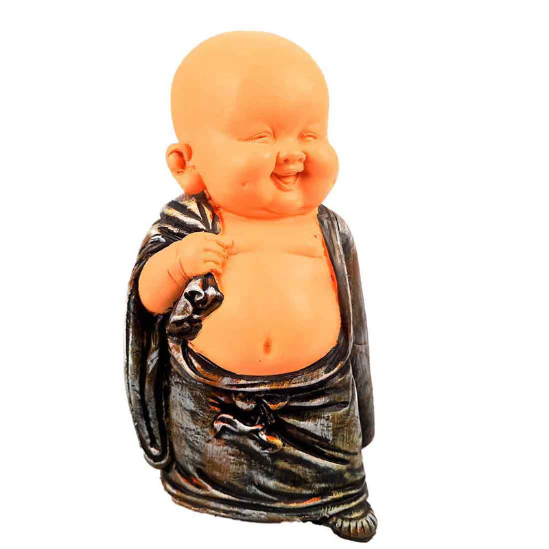 Baby Monk Showpiece - for Home  & Garden Decor - 10 Inch - Set of 3 - ApkaMart