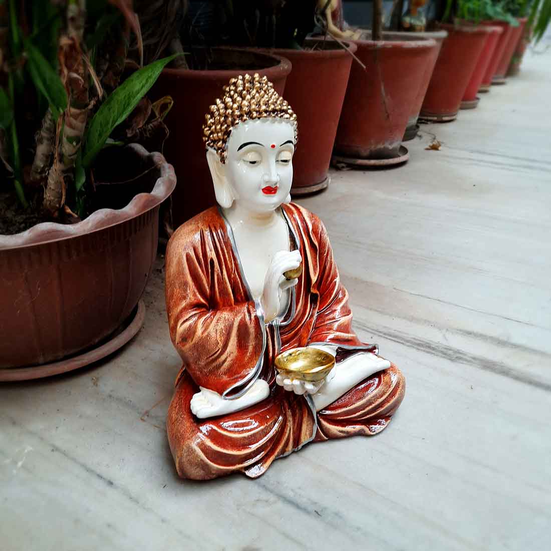 Gautam Buddha Statue - for Home & Decor Spiritual Living - 12 Inch - ApkaMart