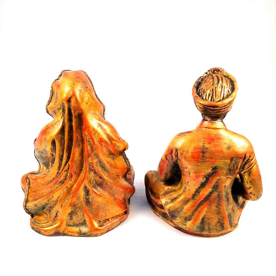 Couple Musician Showpiece - Human Figurine - For Living Room & Gifts - 11 Inch - Set of 2 - ApkaMart