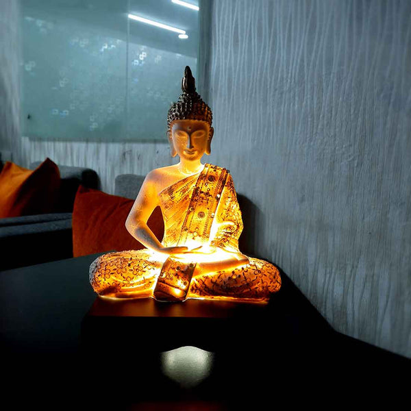 LED Buddha Showpiece- Apkamart #style_Design-1