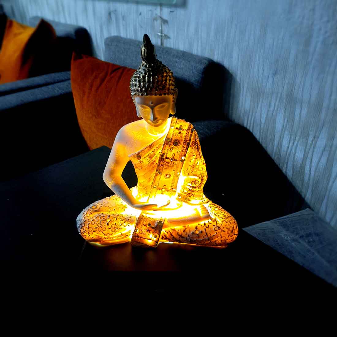 LED Buddha Showpiece- Apkamart #style_Design-1