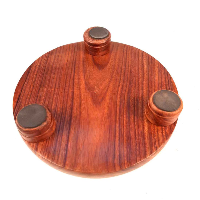 Sheesham Wood Chakla - Rolling Board - For Home & Kitchen -10 Inch - ApkaMart