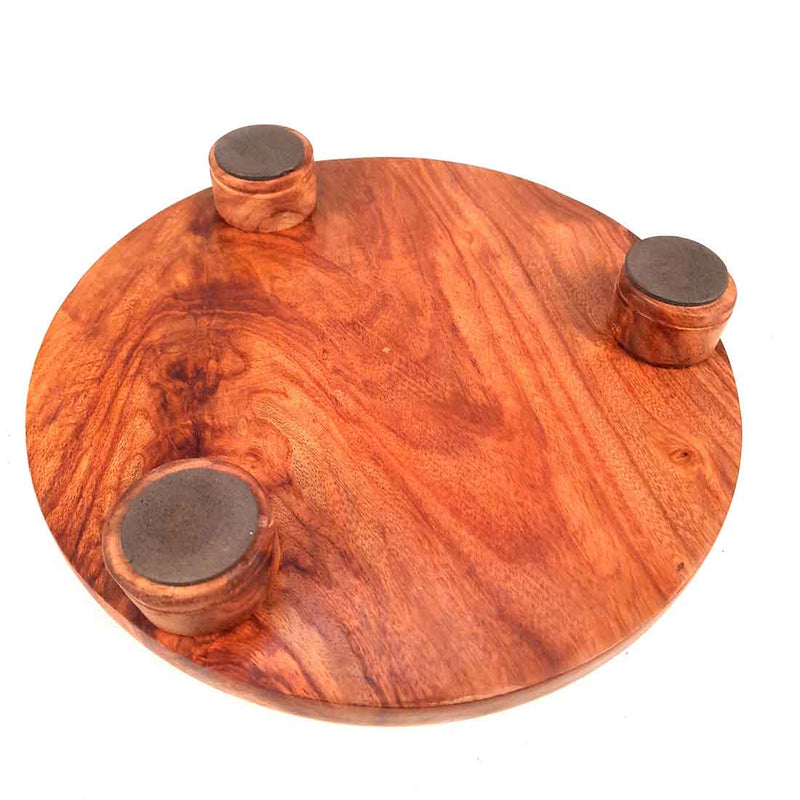 Sheesham Wood Chakla - Rolling Board - For Home & Kitchen -9 Inch - ApkaMart