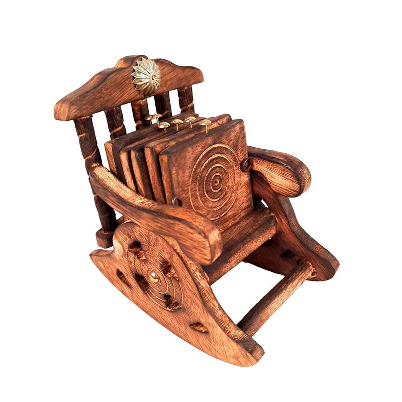 Tea Coaster - Rocking Chair Design - For Dining Table Decor - 4 Inch - ApkaMart