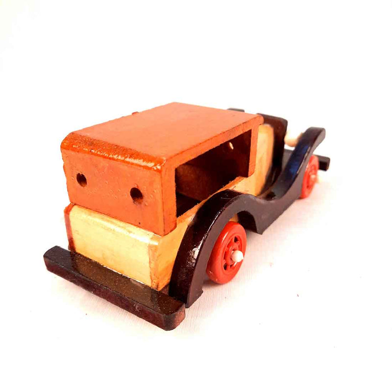 Wooden Vintage Car Showpiece - For Table Decor & Gifts  - 8 Inch - ApkaMart