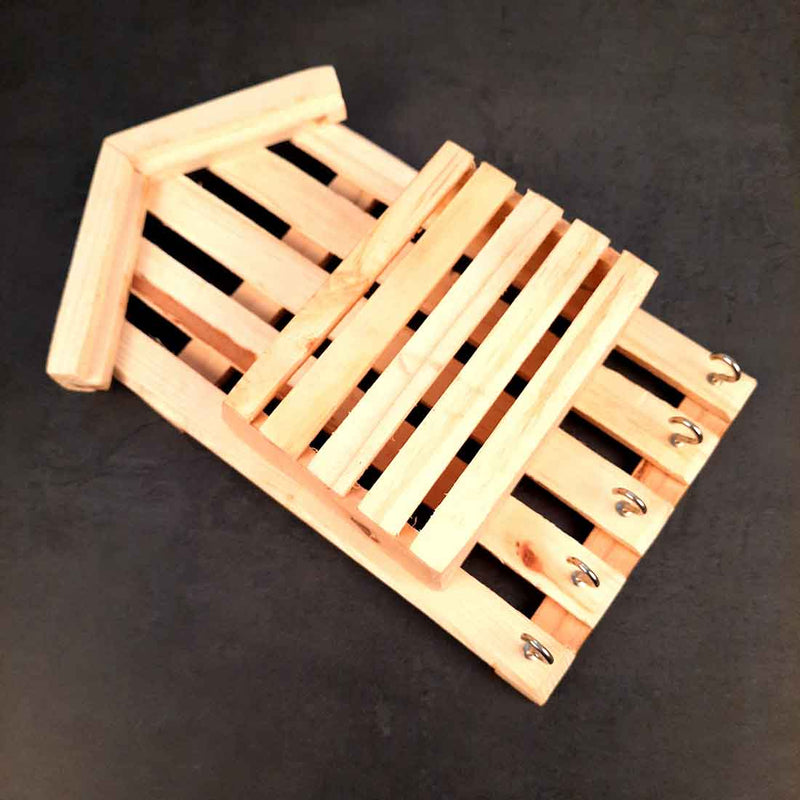 Unique Key Holder - Hut Design - for Wall & Entryway - 10 Inch - ApkaMart