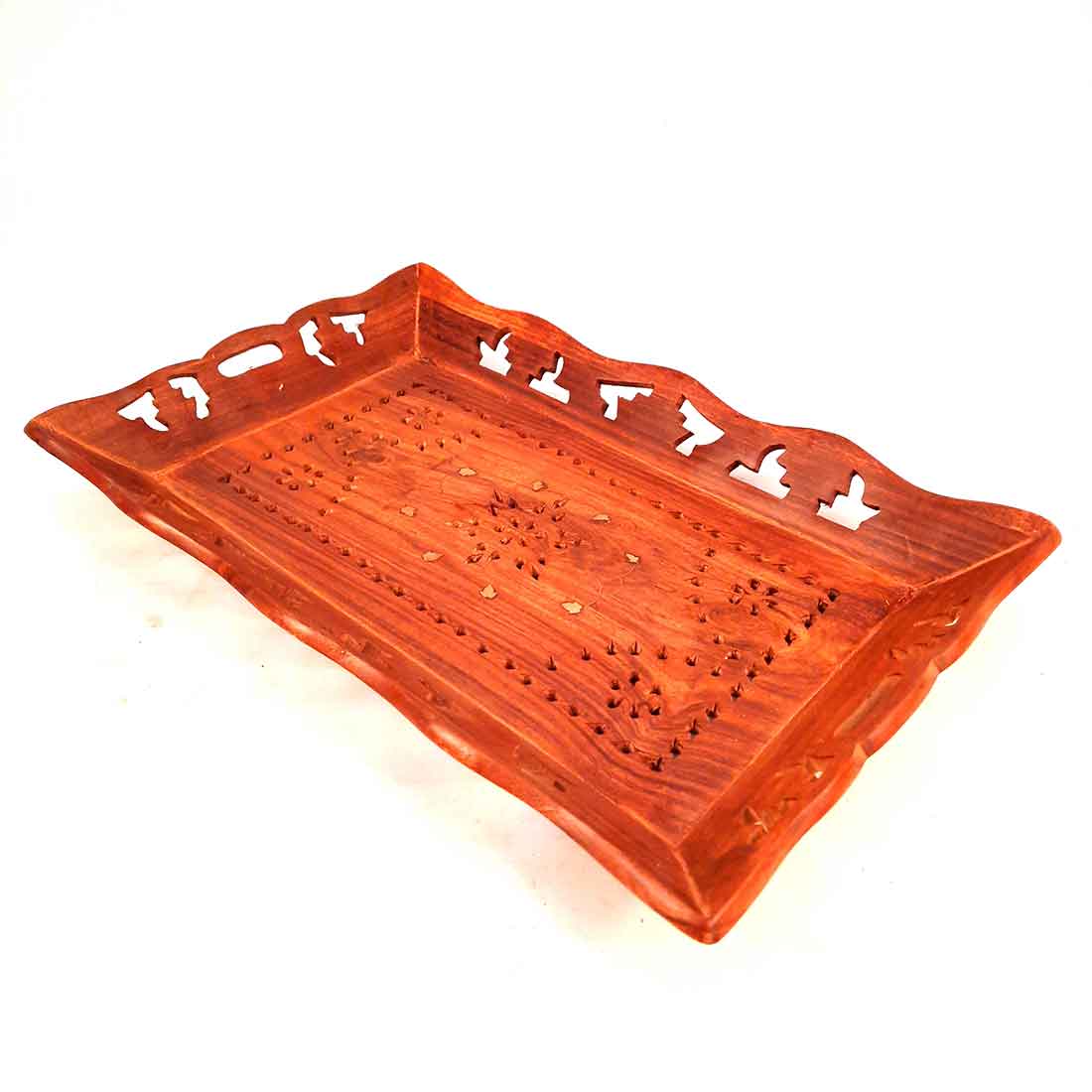 Serving Tray | Wooden Platter - 15 Inch - ApkaMart