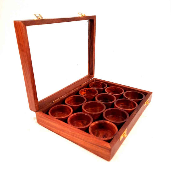 Spice Storage Box - Spice Container with Glass Lid - for Kitchen & Table Top - 10 Inch - ApkaMart
