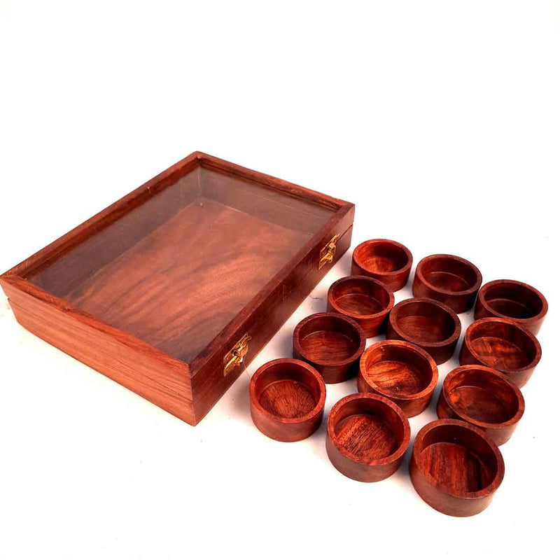 Spice Storage Box - Spice Container with Glass Lid - for Kitchen & Table Top - 10 Inch - ApkaMart