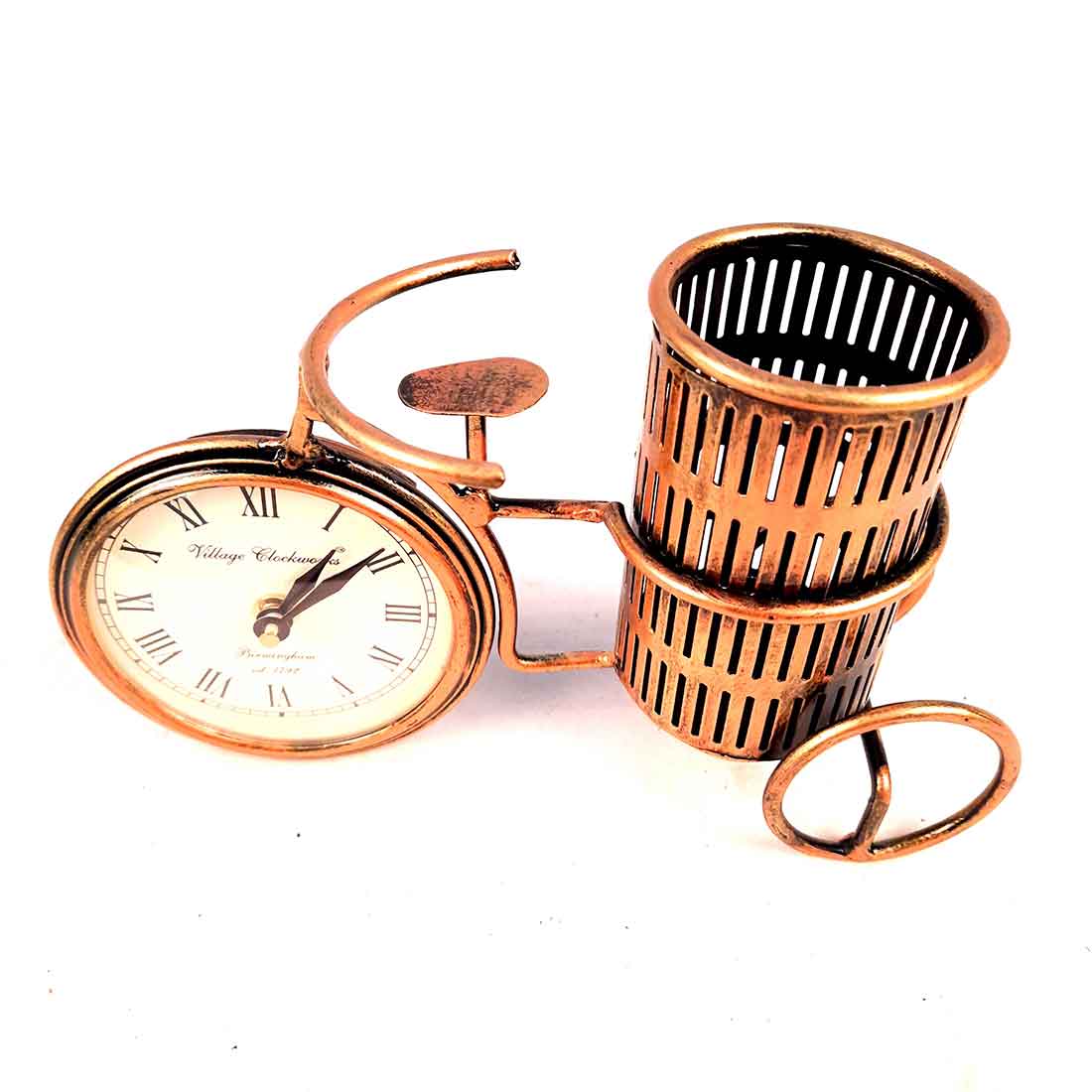 Antique Table Clock - For Table & Shlef Decor - 6 inch - ApkaMart