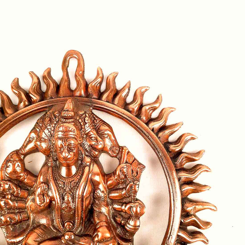 Panchmukhi Hanuman Wall Hanging - For Pooja & Mandir - 13 Inch - ApkaMart