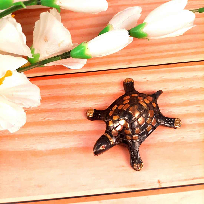 Tortoise Showpiece - For Vastu, Table Decor & Living Room  - 2 Inch - ApkaMart