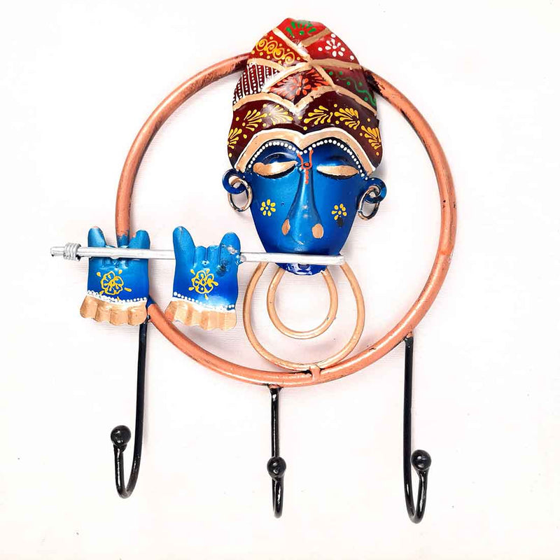 Wall Hanging Hook| Key Holder for Wall - Krishna Design -10 Inch - ApkaMart