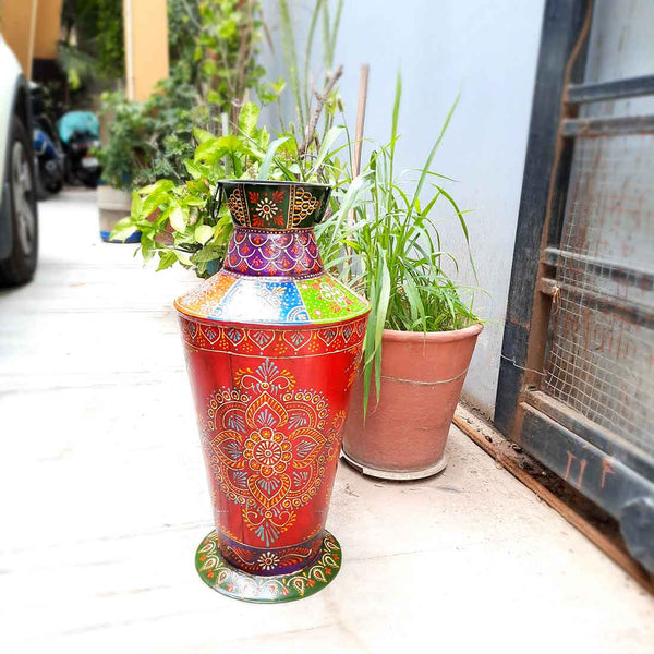 Flower Pots | Corner Big Flower Vase for Living Room - 21 Inch - ApkaMart