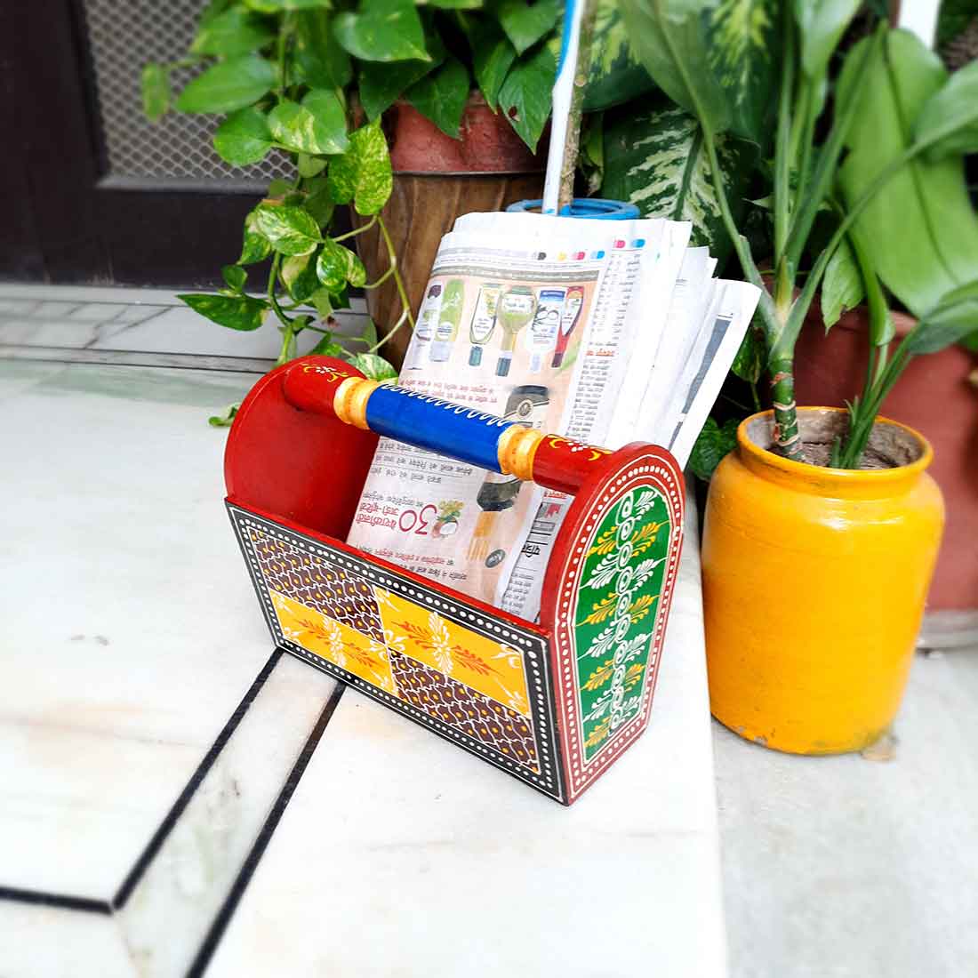 Magazine Holder Stand - Letter Rack - For Home & Office - 7 inch - ApkaMart
