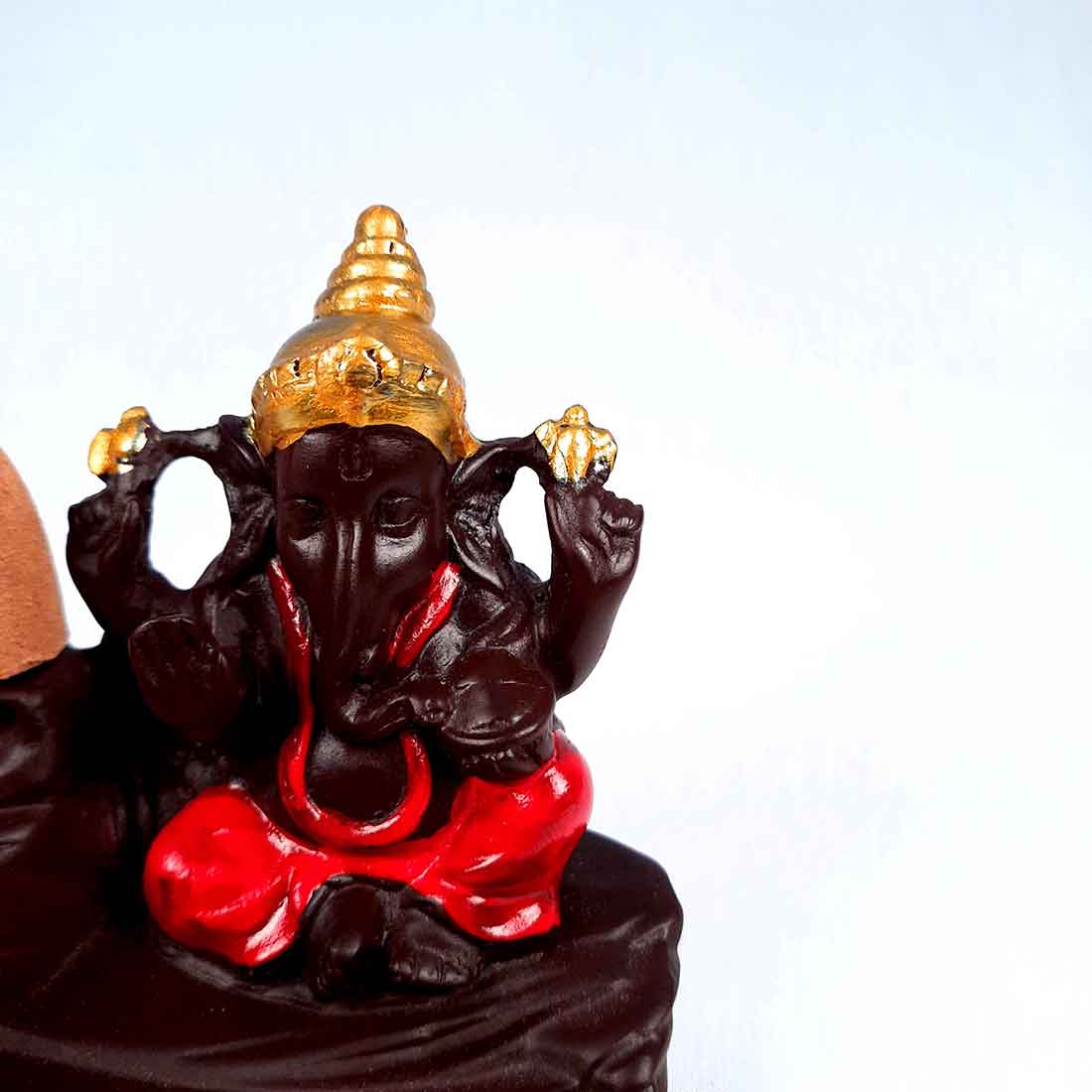 Ganesha Smoke Fountain - For Table & Office Decor - 4 Inch - ApkaMart