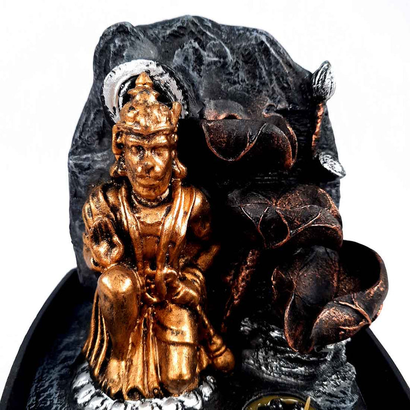 Lord Hanuman LED Water Fountain Showpiece - For Table Decor & Living Room - 8 inch - ApkaMart