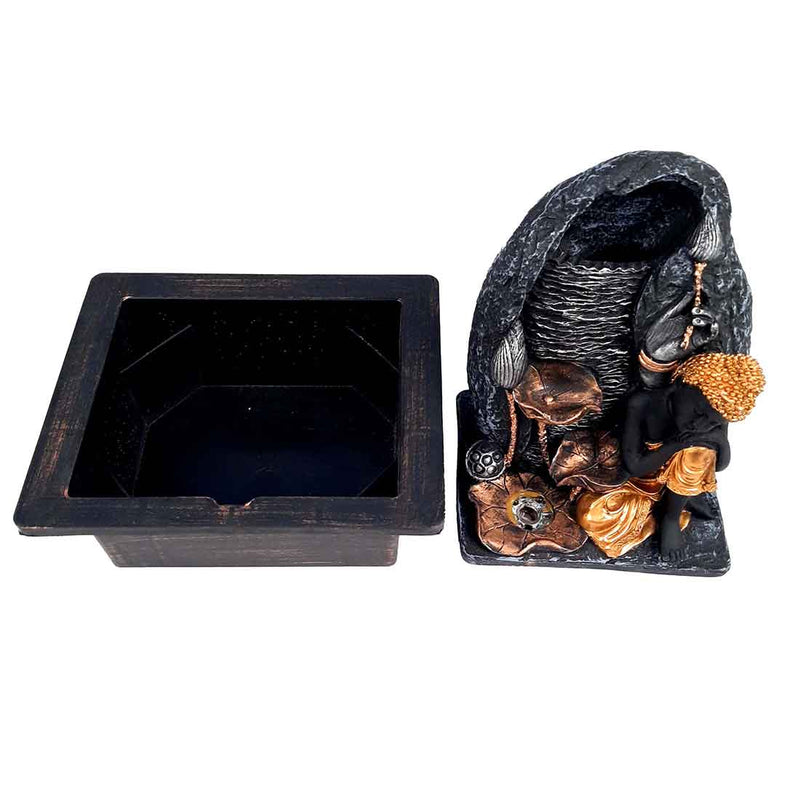 Indoor Water Fountain with Buddha Statue | Table Water Fountain - For Vastu & Home Decor - 11 Inch - ApkaMart