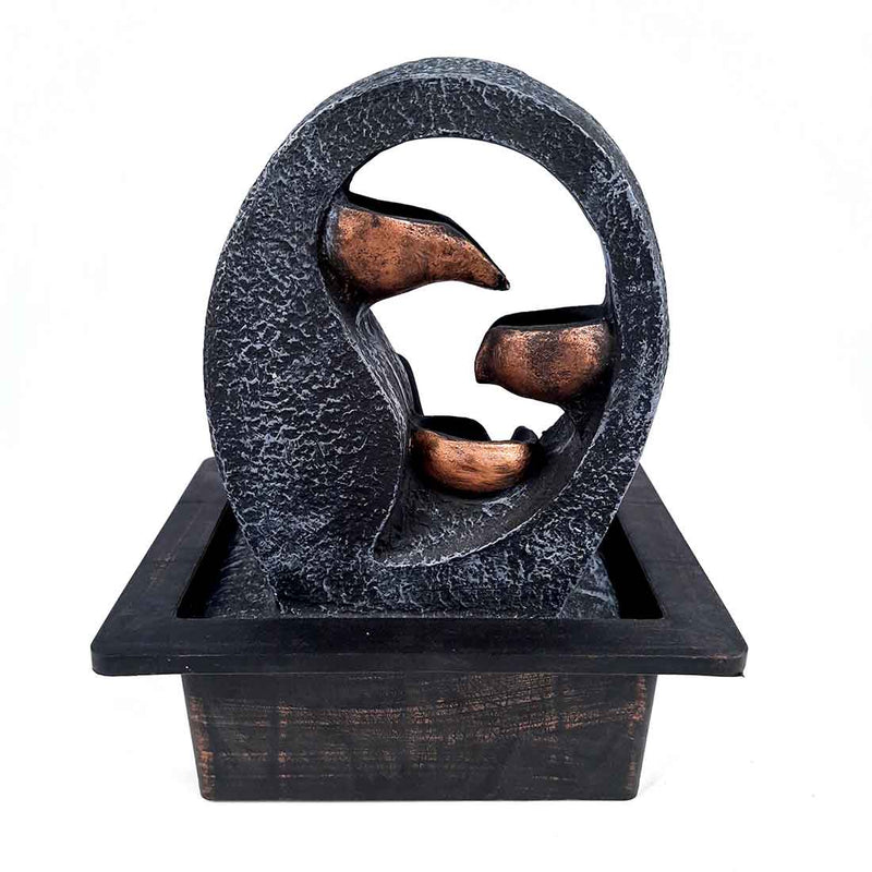 Water Fountains with LED Lights | Buddha Design - For Tabletop, Living Room, Garden & Home Decoration -10 Inch - ApkaMart