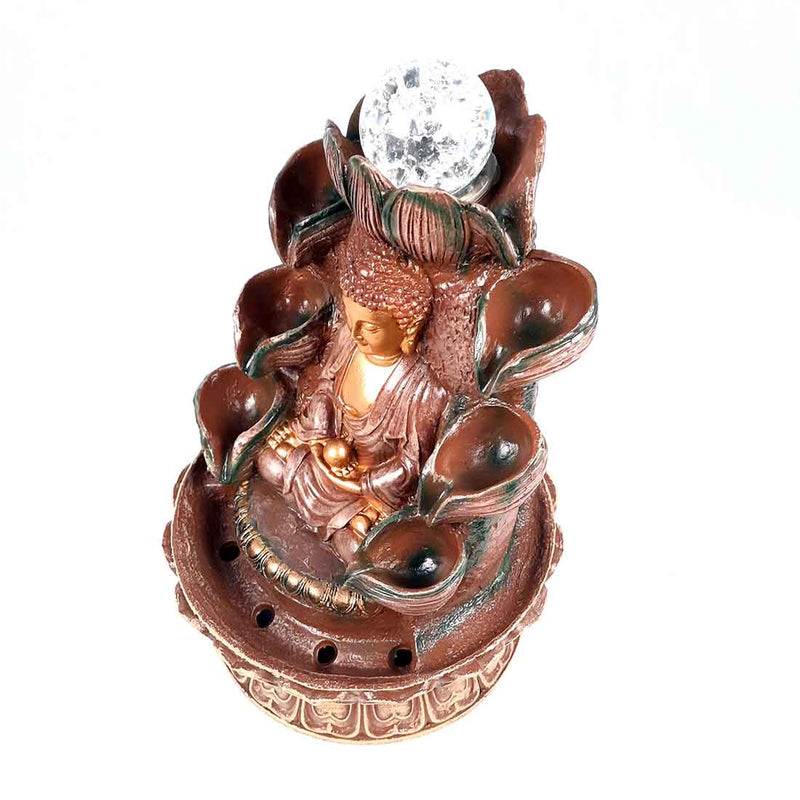 Buddha Statue Decorative Water Fountain -  for Outdoor Living Room Garden - 12 Inch - ApkaMart