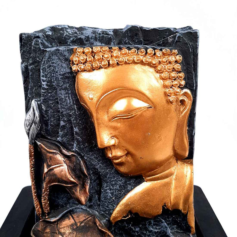 Buddha Water Fountain - Decorative Showpiece for Table & Office Decor - 10 Inch - ApkaMart
