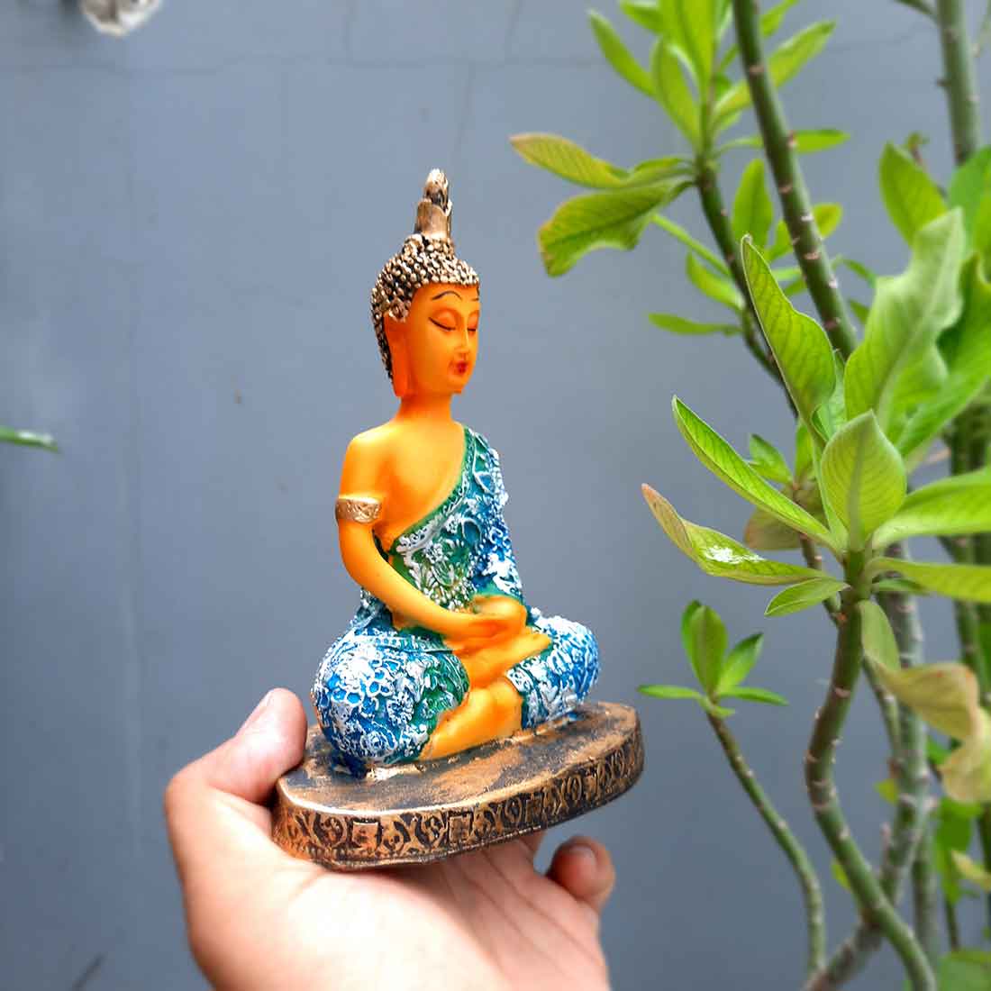 Buddha Showpiece Home Decor -for Home Decor & Spiritual Living - 7 Inch - ApkaMart