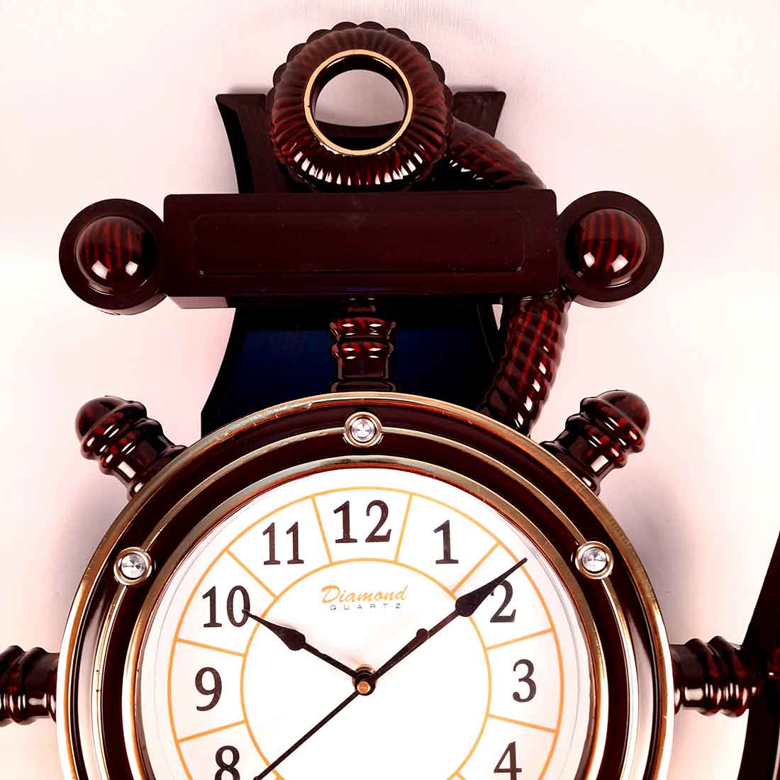 Designer Wall Clock | Anchor Design Wall Watch - For Wedding & Anniversary Gift - 27 Inch - ApkaMart