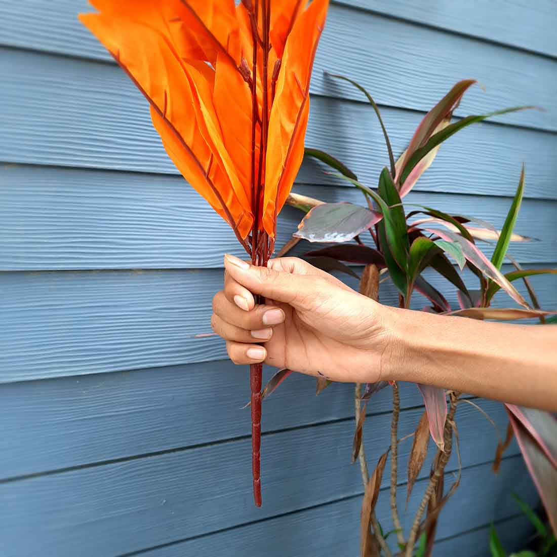 Artificial Flowers Bunch- Apkamart #color_Orange