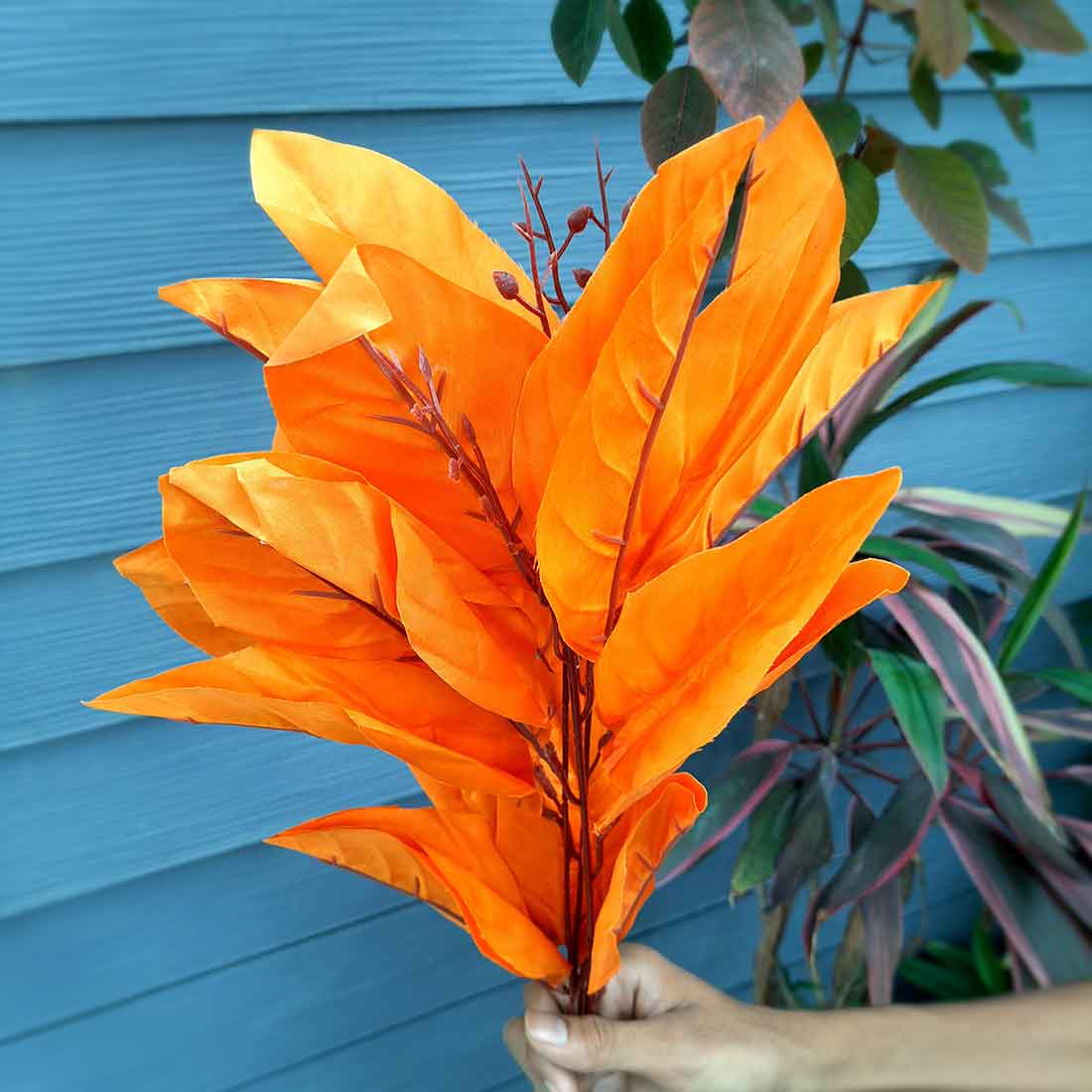 Artificial Flowers Bunch- Apkamart #color_Orange